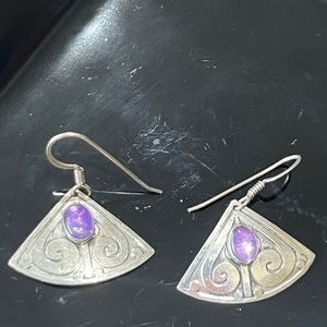 Silver earrings